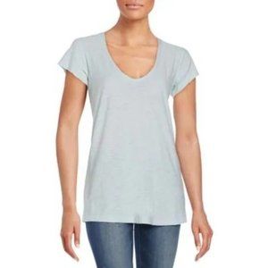 James Perse standard scoop neck tee shirt light blue color light weight 3